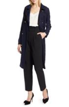 Women's Halogen X Atlantic-pacific Long Plaid Coat