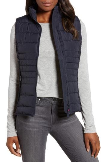 Women's Joules Quilted Vest - Blue
