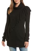 Women's Halogen Ruffle Front Turtleneck Tunic