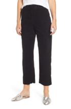 Women's Ag Elvie High Waist Crop Corduroy Trousers - Black