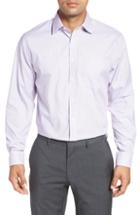Men's Nordstrom Men's Shop Traditional Fit Non-iron Stripe Dress Shirt .5 34/35 - Purple