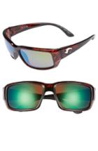 Men's Costa Del Mar Fantail 60mm Polarized Sunglasses - Tortoise/ Green Mirror