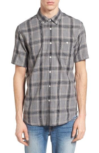 Men's Obey Pine Plaid Woven Shirt