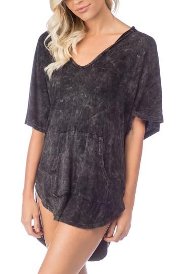 Women's Green Dragon Riviera Hooded Cover-up - Black