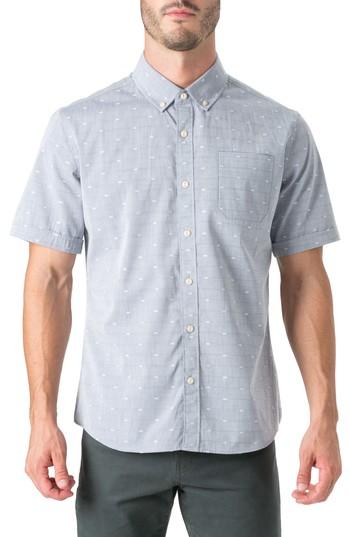 Men's 7 Diamonds Revolution Rock Woven Shirt, Size - Grey
