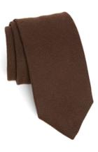 Men's Strong Suit Solid Melange Silk & Wool Tie