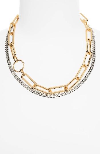 Women's Nordstrom Double Row Link Necklace