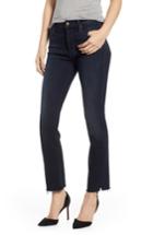 Women's Mother The Rascal Raw Hem High Waist Ankle Snippet Jeans - Blue
