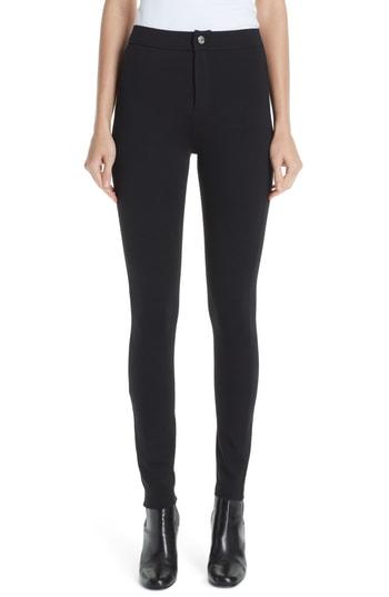 Women's Simon Miller Logo Stitch Skinny Leggings - Black