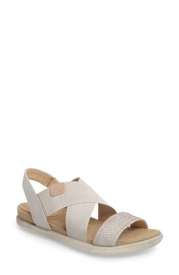 Women's Ecco Damara Cross-strap Sandal -8.5us / 39eu - Beige