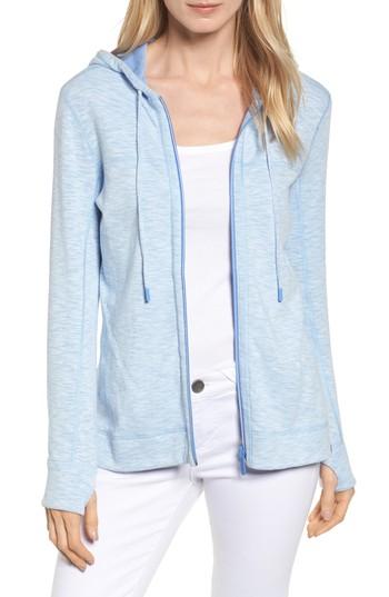 Women's Tommy Bahama Deux Reversible Front Zip Hoodie - Blue