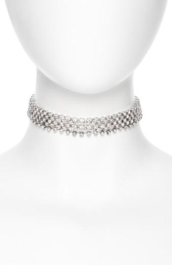 Women's Cristabelle Nine Row Crystal Choker
