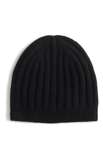 Women's J.crew Ribbed Cashmere Beanie - Black