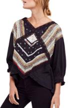 Women's Free People Prairie Days Embroidered Top - Black