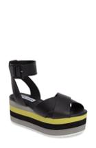 Women's Steve Madden Macer Cuffed Platform Sandal M - Black