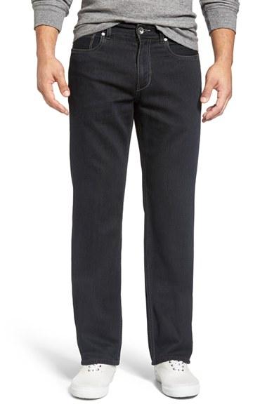 Men's Tommy Bahama 'caymen' Relaxed Fit Straight Leg Jeans X 30 - Black