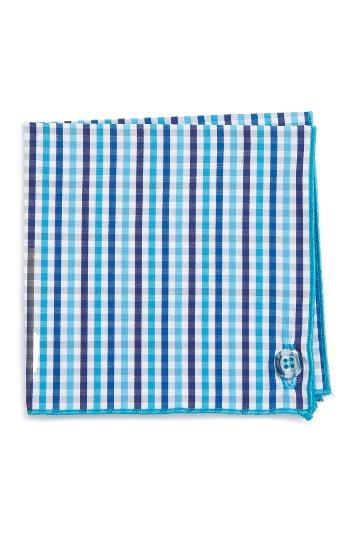 Men's Armstrong & Wilson Teal Tommy Cotton Pocket Square