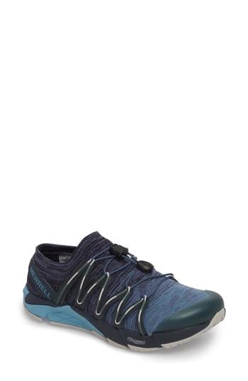 Men's Merrell Bare Access Flex Knit Running Shoe M - Blue