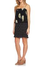 Women's 1.state Mixed Print Pleated Shift Dress - Black
