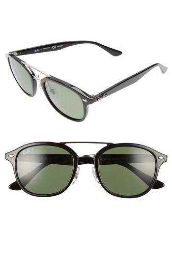 Women's Ray-ban 53mm Polarized Sunglasses - Black/ Polar