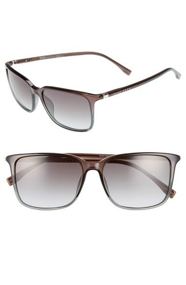 Men's Boss '0666/s' 52mm Sunglasses - Shaded Petroleum Brown