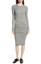 Women's Atm Anthony Thomas Melillo Ribbed Stretch Jersey Dress - Grey
