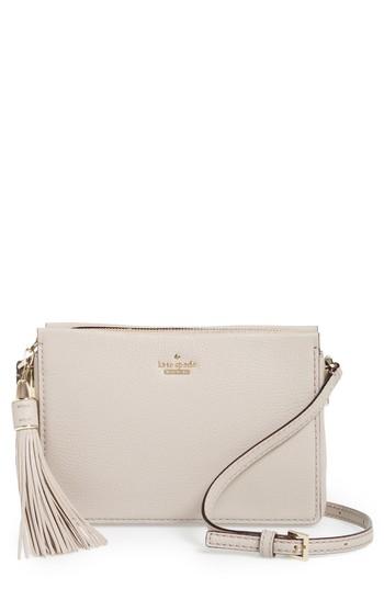 Kate Spade New York Kingston Drive - Gillian Leather Crossbody Bag - Grey