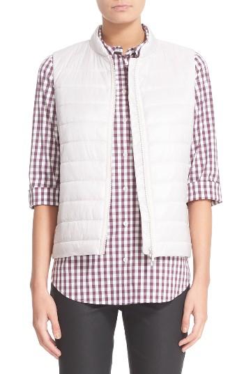 Women's Lafayette 148 New York Elara Puffer Vest - Purple