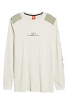 Men's Nike Sportswear Af-1 Long Sleeve Shirt, Size - Grey