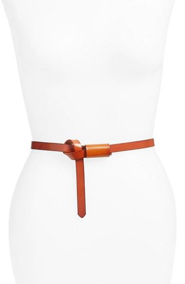 Women's Elise M. 'lasso Western' Skinny Belt - Cognac