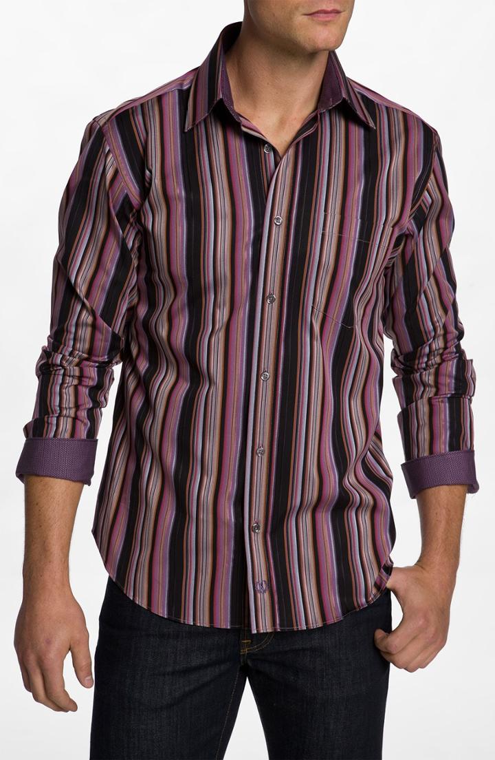 Men's Bugatchi Uomo Classic Fit Sport Shirt - Pink