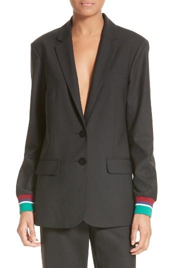 Women's Tibi Rib Cuff Blazer