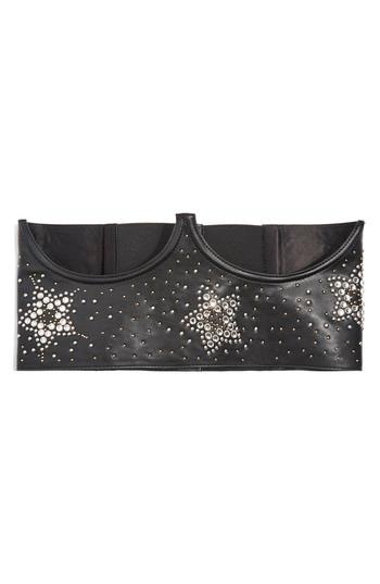 Women's Topshop Starburst Cup Corset - Black Multi