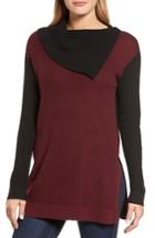 Petite Women's Vince Camuto Colorblock Sweater, Size P - Red