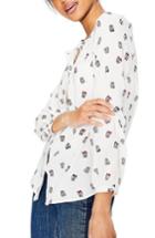 Women's Boden Paris Print Top - Ivory