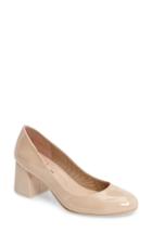 Women's French Sole 'trance' Block Heel Pump .5 M - Beige