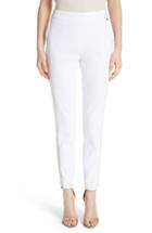 Women's St. John Collection Sheer Inset Stretch Twill Pants
