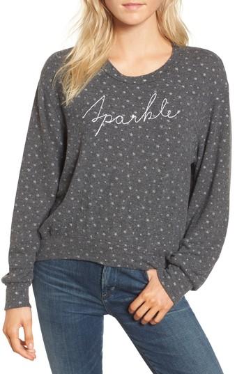 Women's Sundry Sparkle Sweatshirt - Grey