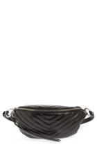 Rebecca Minkoff Edie Leather Belt Bag - Black