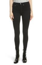Women's Rag & Bone/jean Isabel High Waist Skinny Jeans - Black