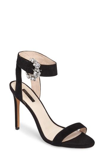 Women's Topshop Regal Buckle Sandal .5us / 37eu - Black