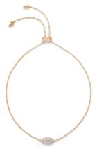 Women's Kendra Scott Millicent Diamond & Rose Gold Bracelet