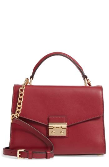 Michael Michael Kors Medium Sloan Leather Satchel - Red