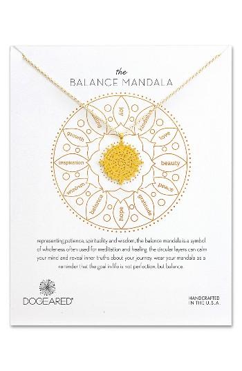 Women's Dogeared The Balance Mandala Pendant Necklace