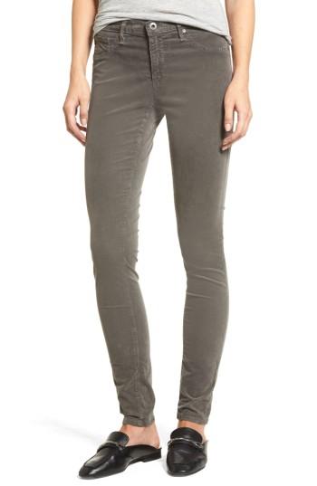 Women's Ag Stretch Corduroy Pants - Grey