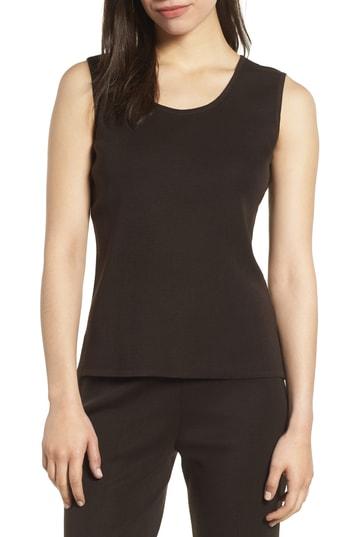 Women's Ming Wang Knit Tank Top - Brown