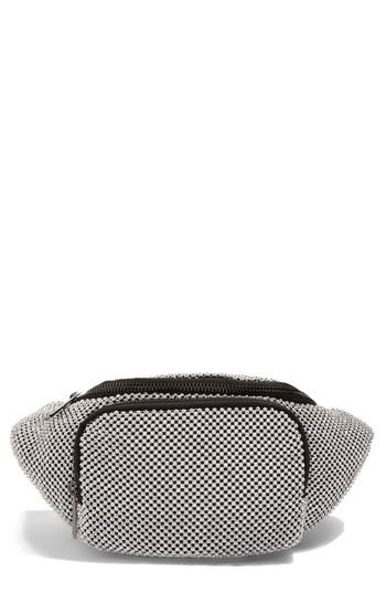 Topshop Diana Diamante Chainmail Bum Bag - Metallic