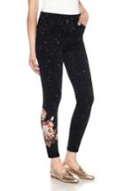 Women's Joe's Charlie Embroidered Ankle Jeans - Black