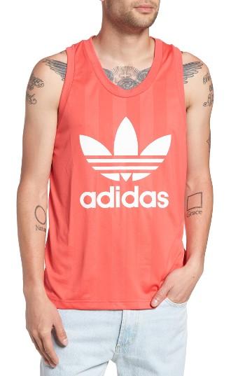 Men's Adidas Originals Trefoil Graphic Tank - Pink