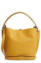 Longchamp 3d Leather Bucket Bag - Yellow